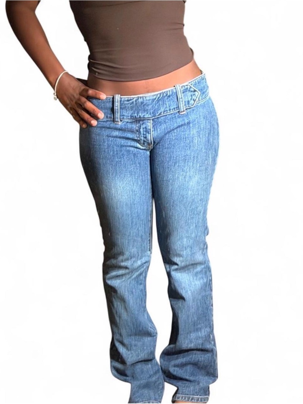 GAP Light Blue Low-Rise Bootcut Jeans
